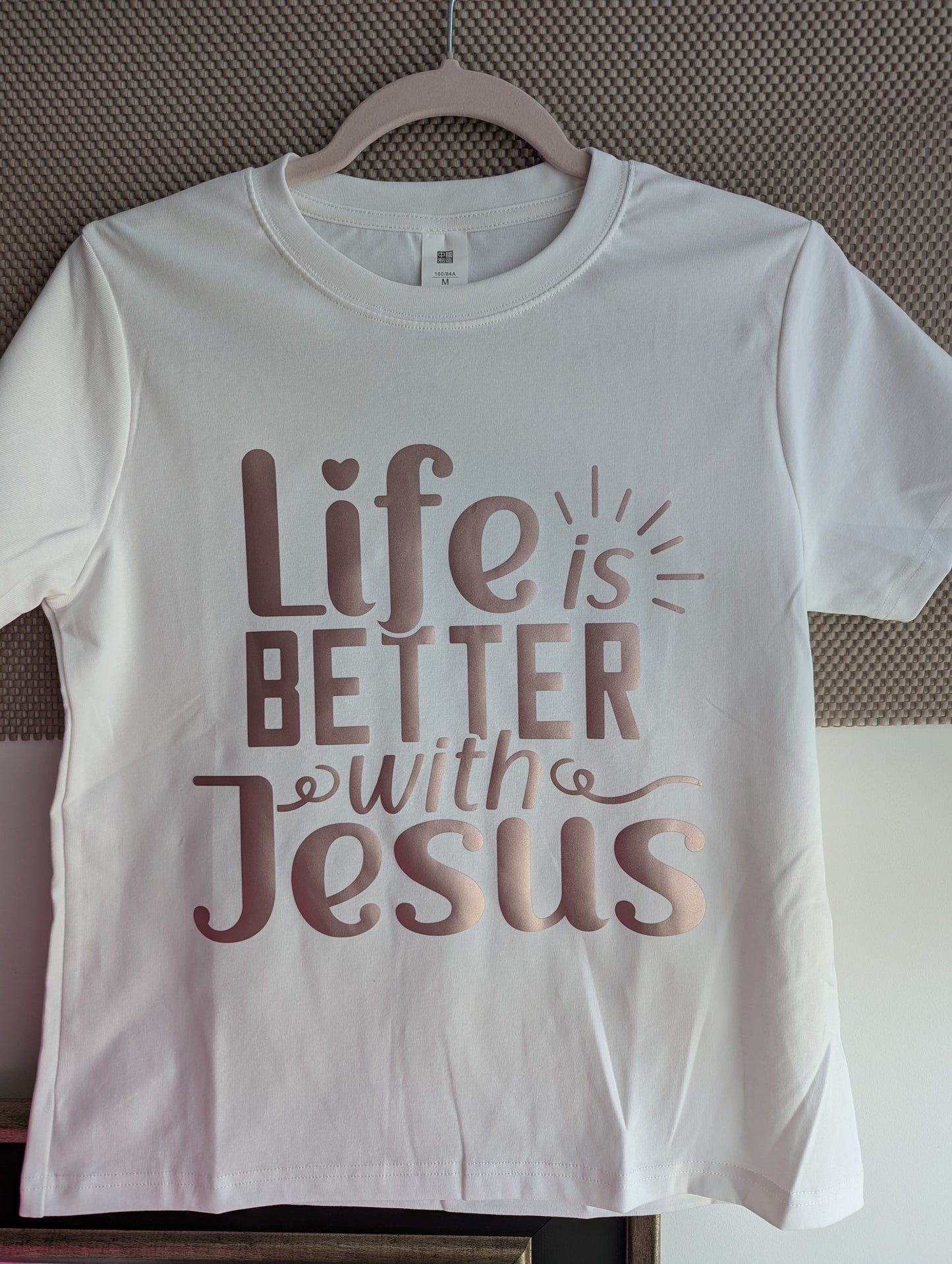 Faith Design Graphic Tops: life is better with Jesus