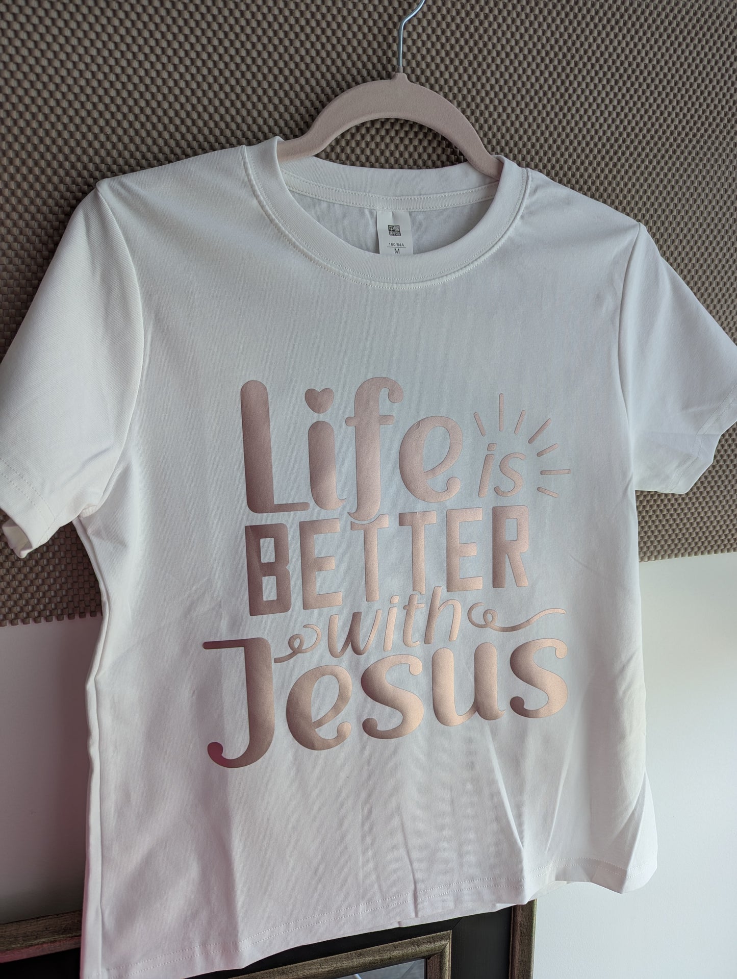Faith Design Graphic Tops: life is better with Jesus