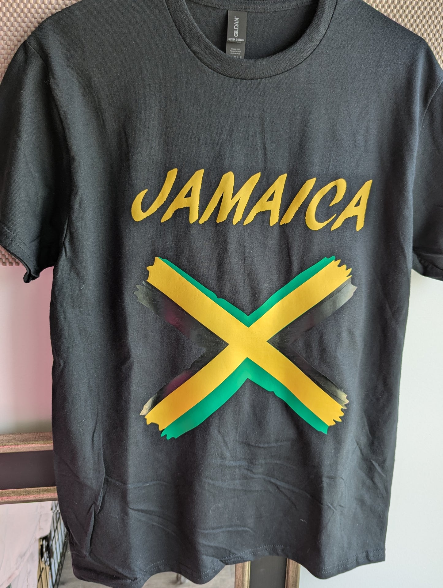 Jamaica flag T-shirt, men, Women Jamaica t-shirts. Jamaica day merch.