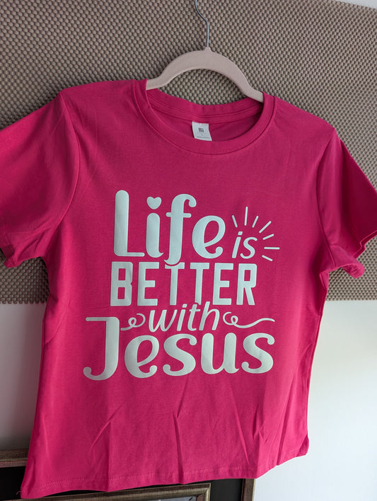 Christian Design Graphic Merch: life is better with Jesus