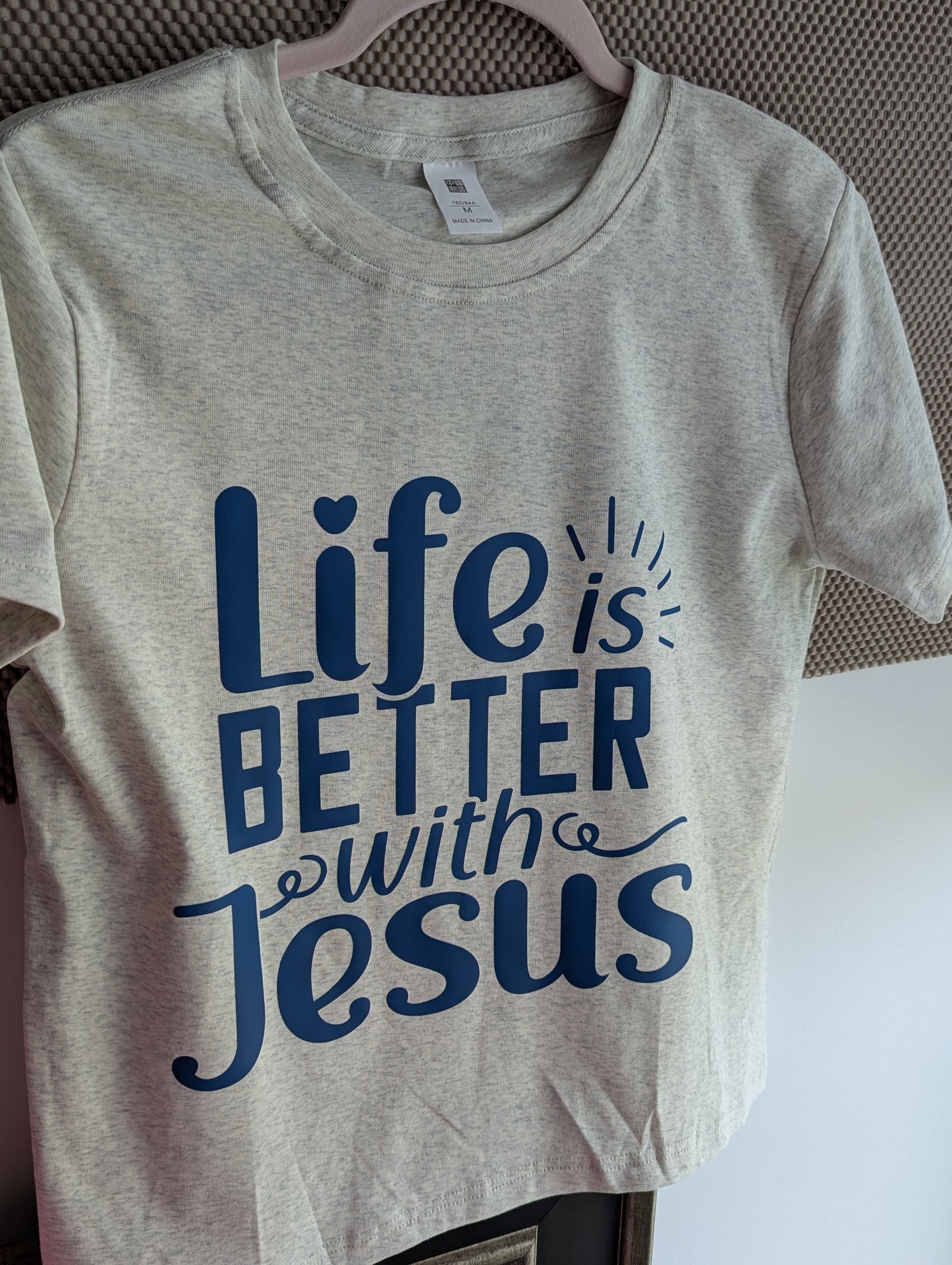 Christian, Faith Design Graphic Tops. Life is better with Jesus