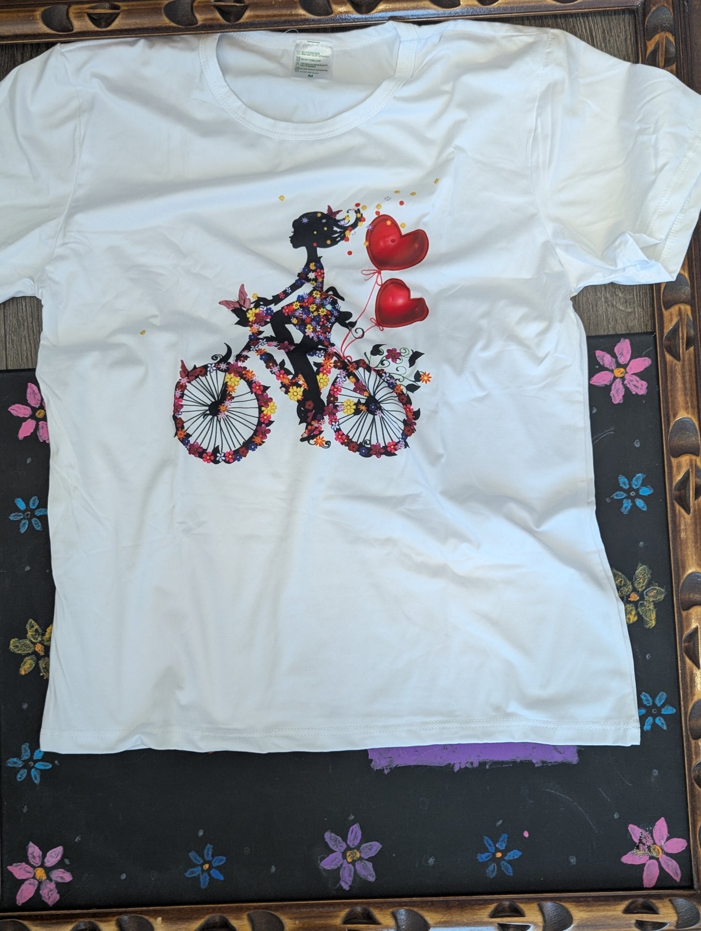 Girl Heart Bicycle T-shirt