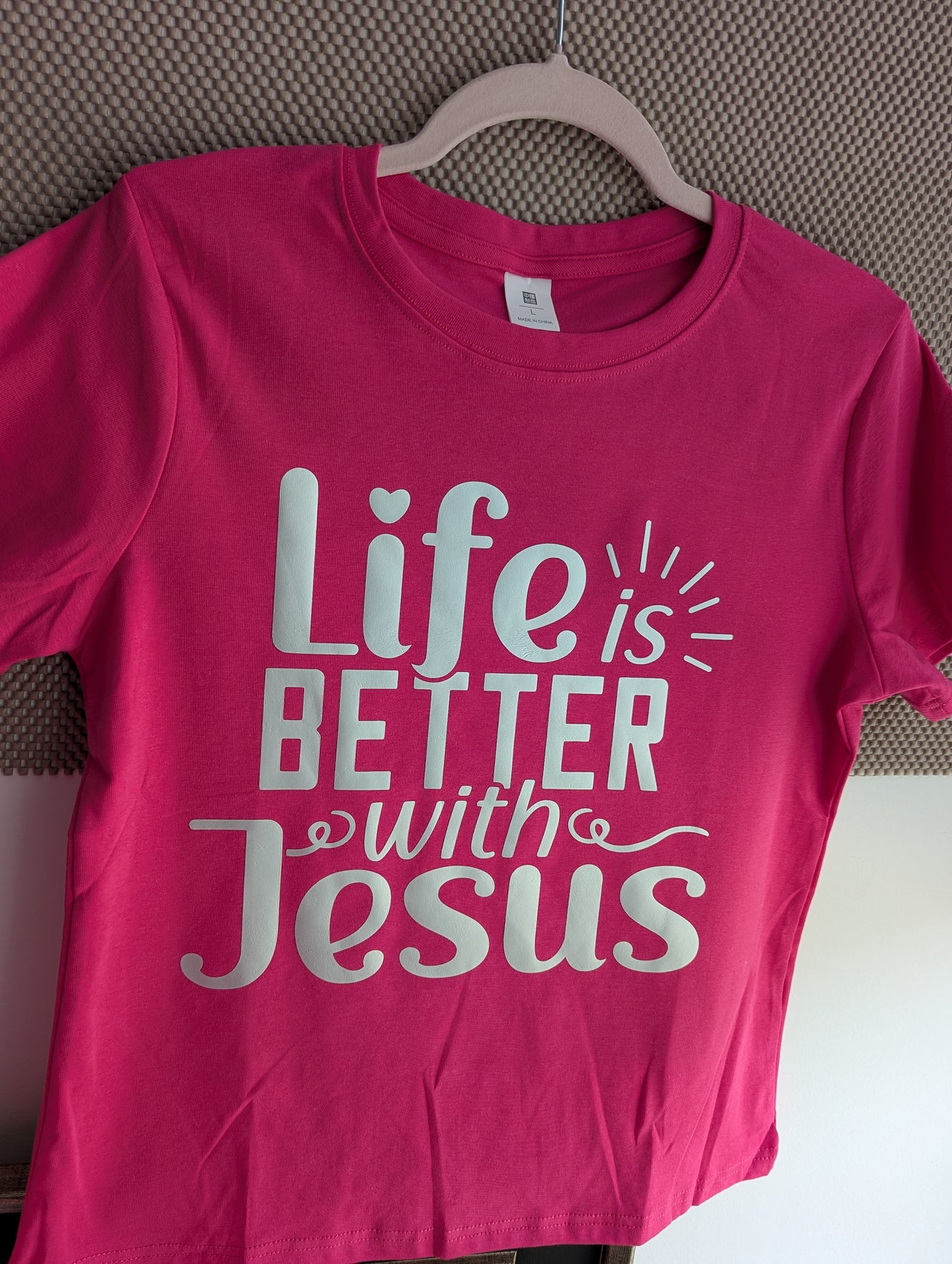 Christian Design Graphic Merch: life is better with Jesus