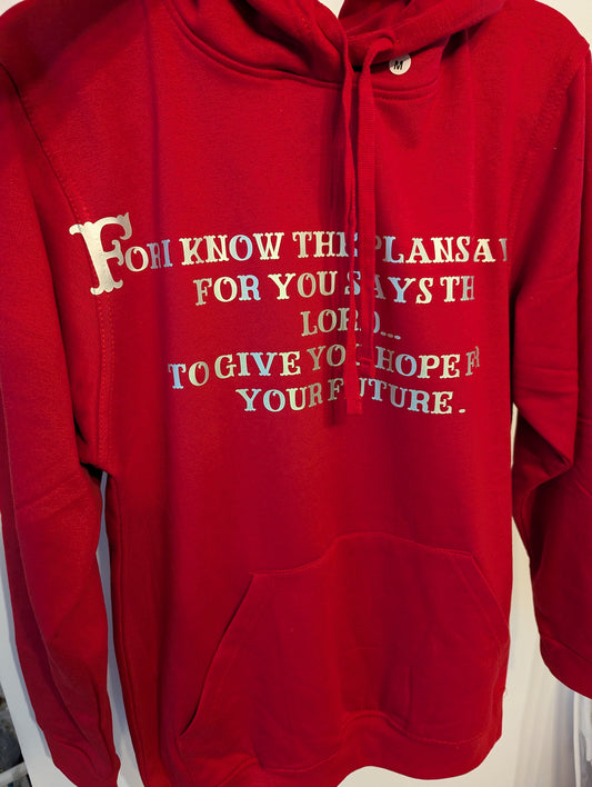 Jeremiah 29 11 Hoodies, Bible verse hoodie, Christian hoodies. Quality hoodie