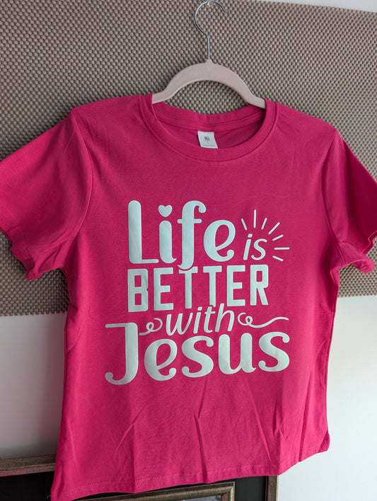 Christian Design Graphic Merch: life is better with Jesus