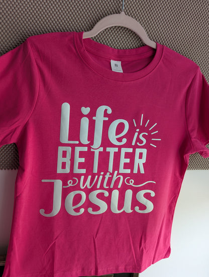Christian Design Graphic Merch: life is better with Jesus