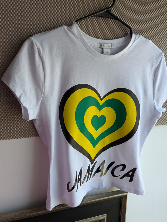 Jamaica Love, One Love Jamaica, Jamaica Women tops, Jamaican tops.