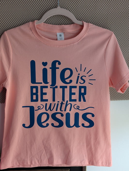 Faith/Christian wear Merch: Life is better with Jesus